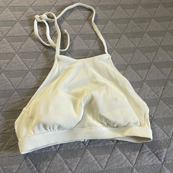 Halter Ribbed Bikini Top - Picture 1 of 4